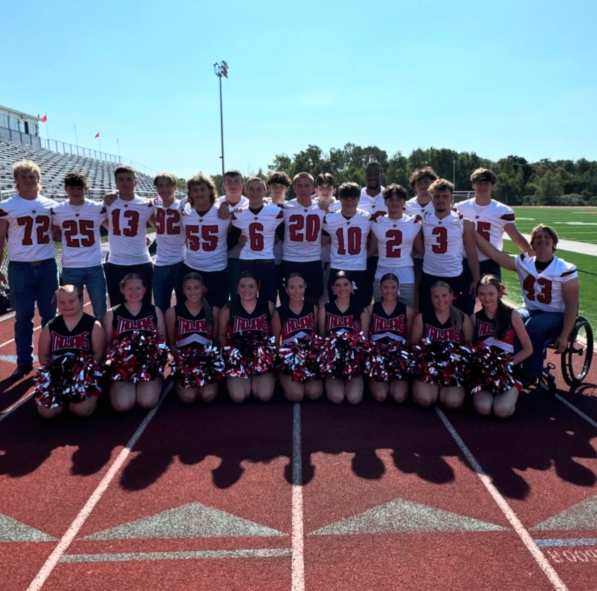 Senior Cheerleaders and Football players
Photo by Jessica Janesko